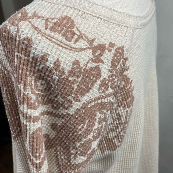Free People Cream Henna Tattoo Boho Swing Thermal - Picture 7 of 12